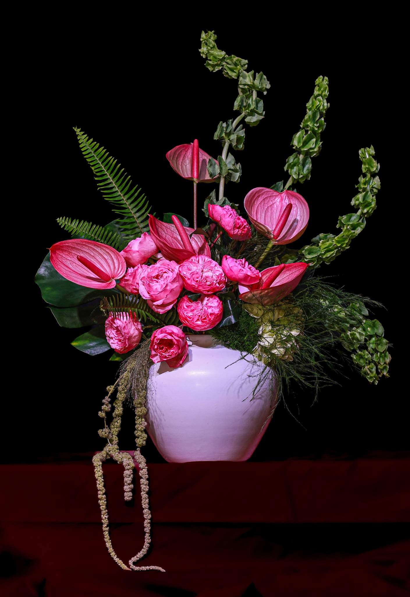 Floral artwork featuring bold colors